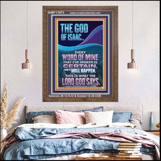 EVERY WORD OF MINE IS CERTAIN SAITH THE LORD  Scriptural Wall Art  GWF11973  