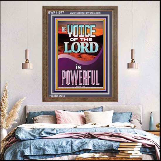 THE VOICE OF THE LORD IS POWERFUL  Scriptures Décor Wall Art  GWF11977  