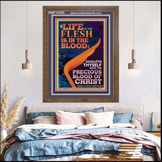 AVAILETH THYSELF WITH THE PRECIOUS BLOOD OF CHRIST  Custom Art and Wall Décor  GWF12335  