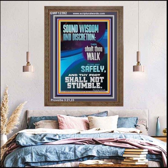 THY FOOT SHALL NOT STUMBLE  Bible Verse for Home Portrait  GWF12392  