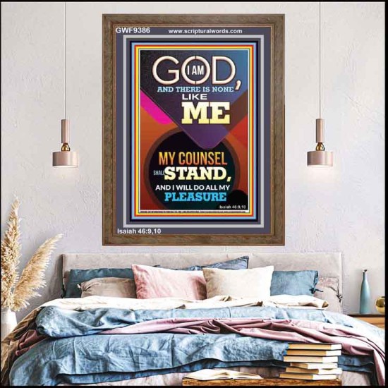 MY COUNSEL SHALL STAND  Ultimate Inspirational Wall Art Portrait  GWF9386  