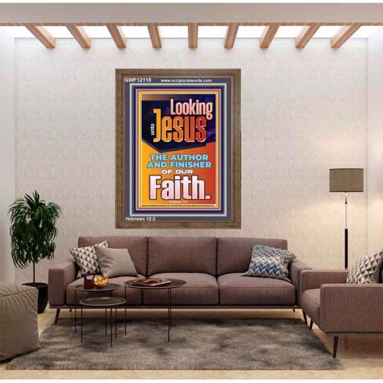 LOOKING UNTO JESUS THE AUTHOR AND FINISHER OF OUR FAITH  Biblical Art  GWF12118  
