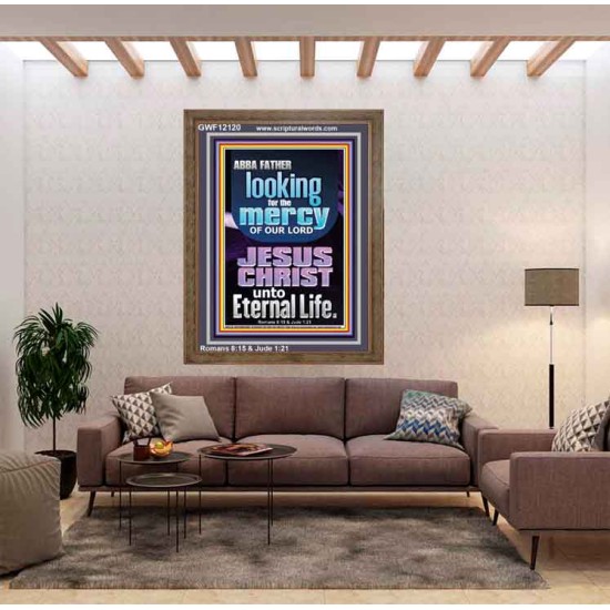 LOOKING FOR THE MERCY OF OUR LORD JESUS CHRIST UNTO ETERNAL LIFE  Bible Verses Wall Art  GWF12120  