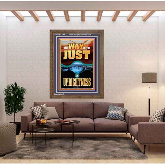 THE WAY OF THE JUST IS UPRIGHTNESS  Scriptural Décor  GWF12288  