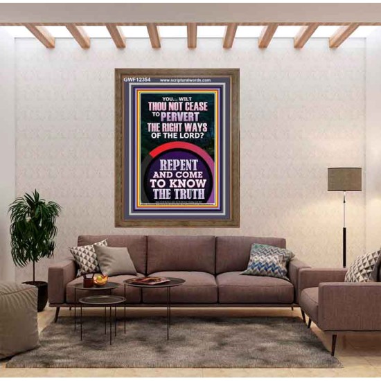 REPENT AND COME TO KNOW THE TRUTH  Large Custom Portrait   GWF12354  