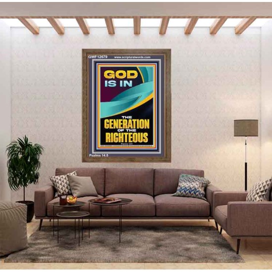 GOD IS IN THE GENERATION OF THE RIGHTEOUS  Ultimate Inspirational Wall Art  Portrait  GWF12679  