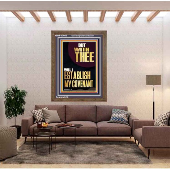 WITH THEE WILL I ESTABLISH MY COVENANT  Scriptures Wall Art  GWF13001  