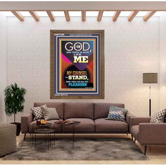 MY COUNSEL SHALL STAND  Ultimate Inspirational Wall Art Portrait  GWF9386  