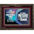 THY SOUL IS PRESERVED FROM ALL EVIL  Wall Décor  GWGLORIOUS10087  "45X33"