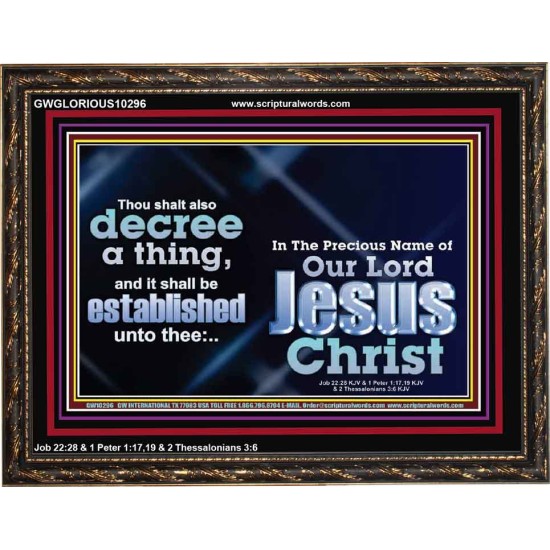 THE LIGHT SHALL SHINE UPON THY WAYS  Christian Quote Wooden Frame  GWGLORIOUS10296  