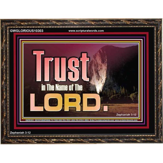 TRUST IN THE NAME OF THE LORD  Unique Scriptural ArtWork  GWGLORIOUS10303  