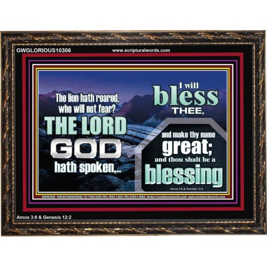 I BLESS THEE AND THOU SHALT BE A BLESSING  Custom Wall Scripture Art  GWGLORIOUS10306  