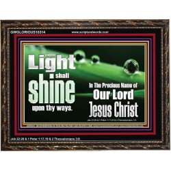 THE LIGHT SHINE UPON THEE  Custom Wall Décor  GWGLORIOUS10314  "45X33"