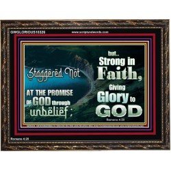 STAGGERED NOT AT THE PROMISE  Art & Décor Wooden Frame  GWGLORIOUS10326  "45X33"