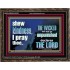 THE WICKED WILL NOT GO UNPUNISHED  Bible Verse for Home Wooden Frame  GWGLORIOUS10330  "45X33"