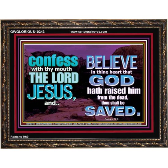 IN CHRIST JESUS IS ULTIMATE DELIVERANCE  Bible Verse for Home Wooden Frame  GWGLORIOUS10343  