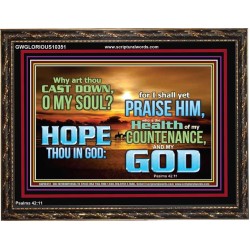 WHY ART THOU CAST DOWN O MY SOUL  Large Scripture Wall Art  GWGLORIOUS10351  