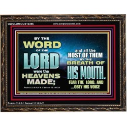 THE BREATH OF HIS MOUTH  Ultimate Power Picture  GWGLORIOUS10356  "45X33"