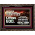 TURN FROM THESE VANITIES TO THE LIVING GOD JEHOVAH  Unique Scriptural Wooden Frame  GWGLORIOUS10363  "45X33"