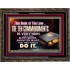 KEEP THE TEN COMMANDMENTS FERVENTLY  Ultimate Power Wooden Frame  GWGLORIOUS10374  "45X33"