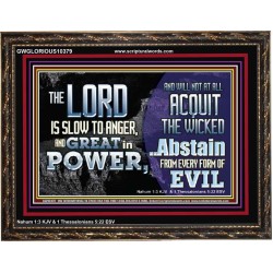 THE LORD GOD ALMIGHTY GREAT IN POWER  Sanctuary Wall Wooden Frame  GWGLORIOUS10379  "45X33"