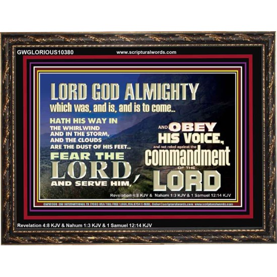 REBEL NOT AGAINST THE COMMANDMENTS OF THE LORD  Ultimate Inspirational Wall Art Picture  GWGLORIOUS10380  