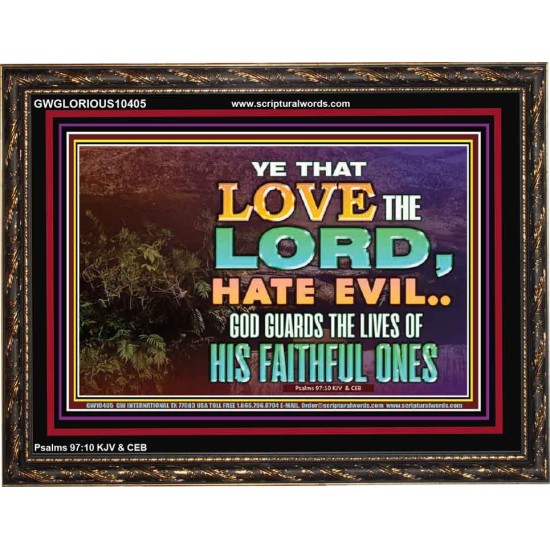 GOD GUARDS THE LIVES OF HIS FAITHFUL ONES  Children Room Wall Wooden Frame  GWGLORIOUS10405  