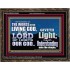THE WORDS OF LIVING GOD GIVETH LIGHT  Unique Power Bible Wooden Frame  GWGLORIOUS10409  "45X33"