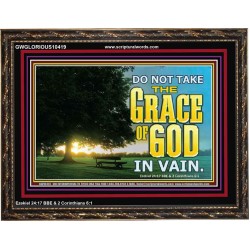 DO NOT TAKE THE GRACE OF GOD IN VAIN  Ultimate Power Wooden Frame  GWGLORIOUS10419  "45X33"