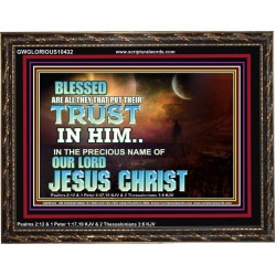 THE PRECIOUS NAME OF OUR LORD JESUS CHRIST  Bible Verse Art Prints  GWGLORIOUS10432  "45X33"