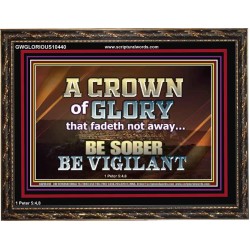 CROWN OF GLORY FOR OVERCOMERS  Scriptures Décor Wall Art  GWGLORIOUS10440  "45X33"