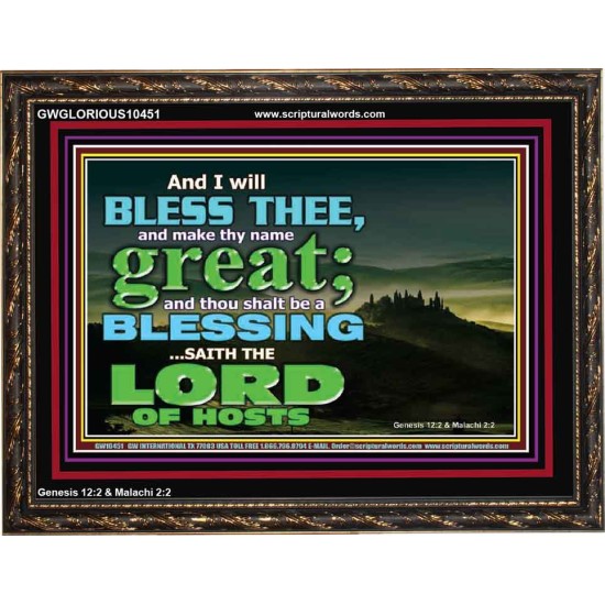 THOU SHALL BE A BLESSINGS  Wooden Frame Scripture   GWGLORIOUS10451  