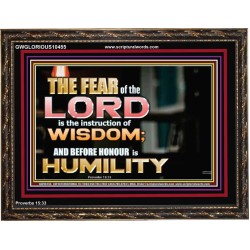 BEFORE HONOUR IS HUMILITY  Scriptural Wooden Frame Signs  GWGLORIOUS10455  "45X33"