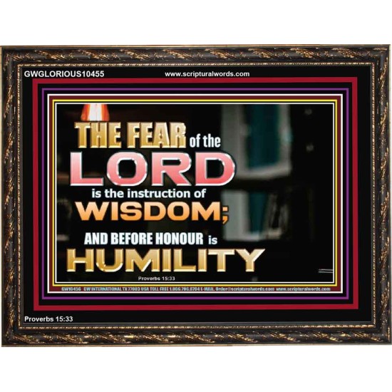 BEFORE HONOUR IS HUMILITY  Scriptural Wooden Frame Signs  GWGLORIOUS10455  