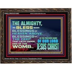 DO YOU WANT BLESSINGS OF THE DEEP  Christian Quote Wooden Frame  GWGLORIOUS10463  "45X33"