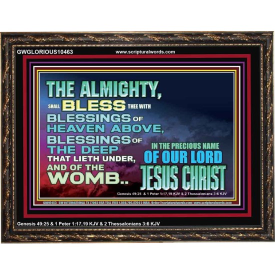 DO YOU WANT BLESSINGS OF THE DEEP  Christian Quote Wooden Frame  GWGLORIOUS10463  