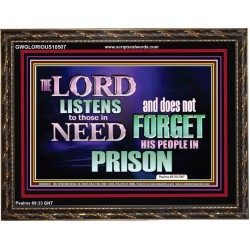 THE LORD NEVER FORGET HIS CHILDREN  Christian Artwork Wooden Frame  GWGLORIOUS10507  "45X33"