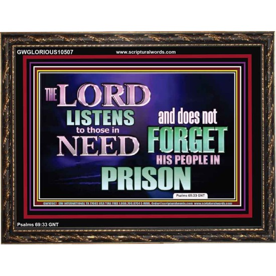 THE LORD NEVER FORGET HIS CHILDREN  Christian Artwork Wooden Frame  GWGLORIOUS10507  