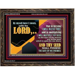 IN BLESSING I WILL BLESS THEE  Religious Wall Art   GWGLORIOUS10516  "45X33"