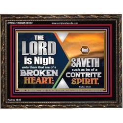 BROKEN HEART AND CONTRITE SPIRIT PLEASED THE LORD  Unique Power Bible Picture  GWGLORIOUS10522  "45X33"