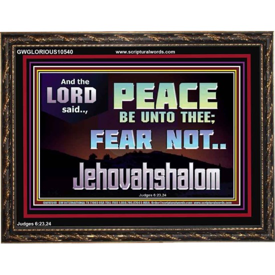 JEHOVAHSHALOM PEACE BE UNTO THEE  Christian Paintings  GWGLORIOUS10540  