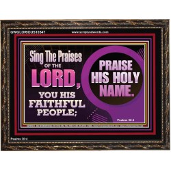 SING THE PRAISES OF THE LORD  Sciptural Décor  GWGLORIOUS10547  "45X33"