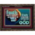 FAITH COMES BY HEARING THE WORD OF CHRIST  Christian Quote Wooden Frame  GWGLORIOUS10558  "45X33"