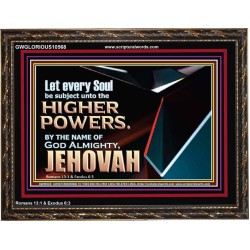 JEHOVAH ALMIGHTY THE GREATEST POWER  Contemporary Christian Wall Art Wooden Frame  GWGLORIOUS10568  "45X33"