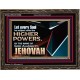 JEHOVAH ALMIGHTY THE GREATEST POWER  Contemporary Christian Wall Art Wooden Frame  GWGLORIOUS10568  