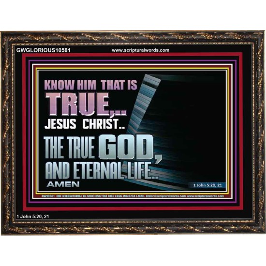 JESUS CHRIST THE TRUE GOD AND ETERNAL LIFE  Christian Wall Art  GWGLORIOUS10581  