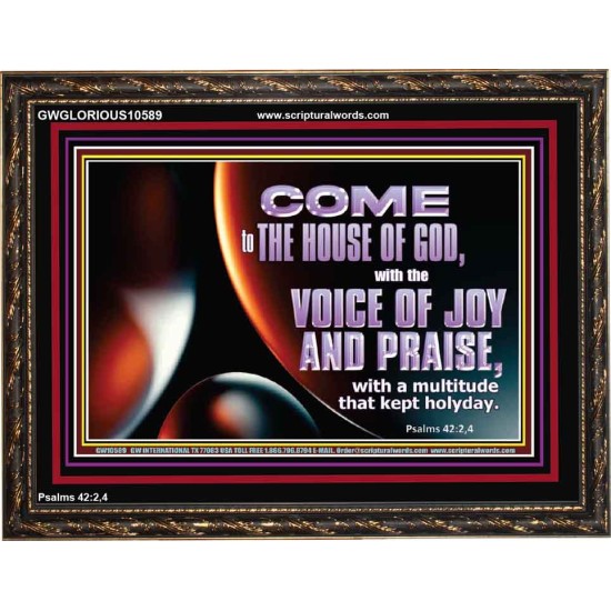 THE VOICE OF JOY AND PRAISE  Wall Décor  GWGLORIOUS10589  