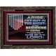 ARISE CRY OUT IN THE NIGHT IN THE BEGINNING OF THE WATCHES  Christian Quotes Wooden Frame  GWGLORIOUS10596  