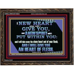 I WILL GIVE YOU A NEW HEART AND NEW SPIRIT  Bible Verse Wall Art  GWGLORIOUS10633  "45X33"