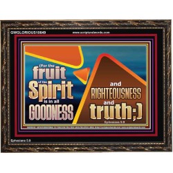 FRUIT OF THE SPIRIT IS IN ALL GOODNESS RIGHTEOUSNESS AND TRUTH  Eternal Power Picture  GWGLORIOUS10649  "45X33"